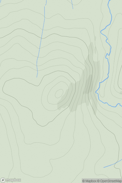 Thumbnail image for The Law [The River Tweed to the English Border] showing contour plot for surrounding peak